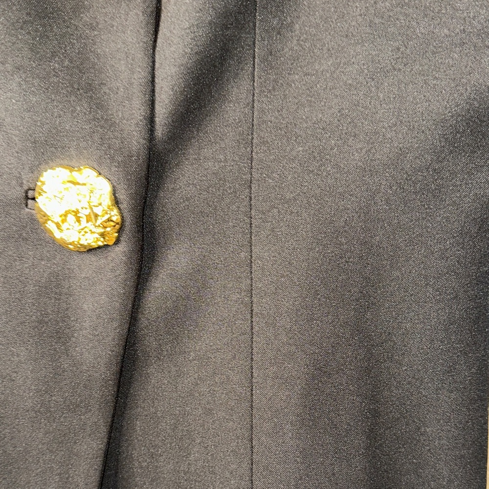 Black Vest with Gold Accents - Picture 2 of 6